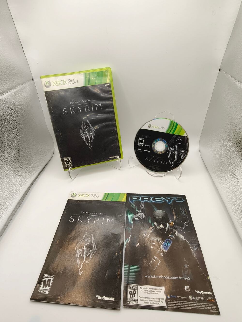 Elder Scrolls V Skyrim Xbox 360 Case and Disc Tested